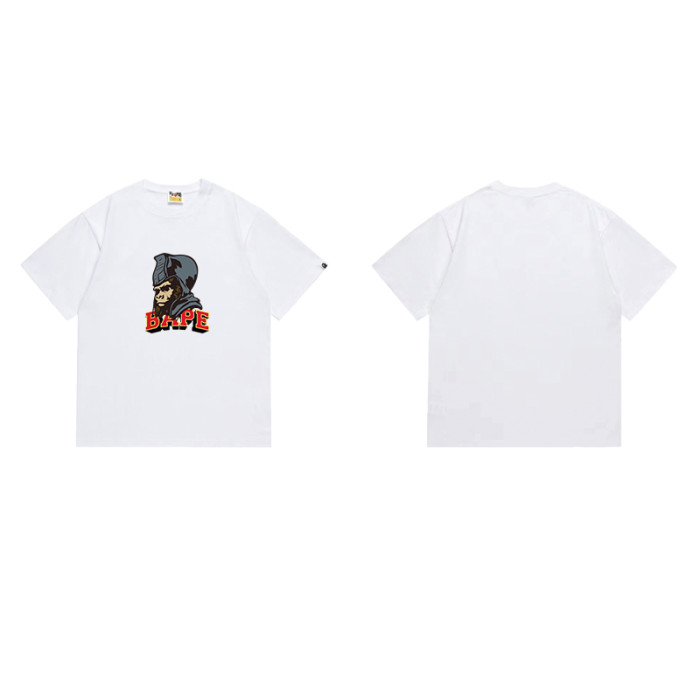 Retro Ape Warrior Head Print T-Shirt 4 colors 29051494
