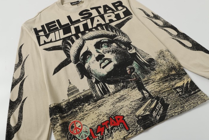 Mechanical Sense Deity Print Long Sleeve T-Shirt 2 colors 28704406