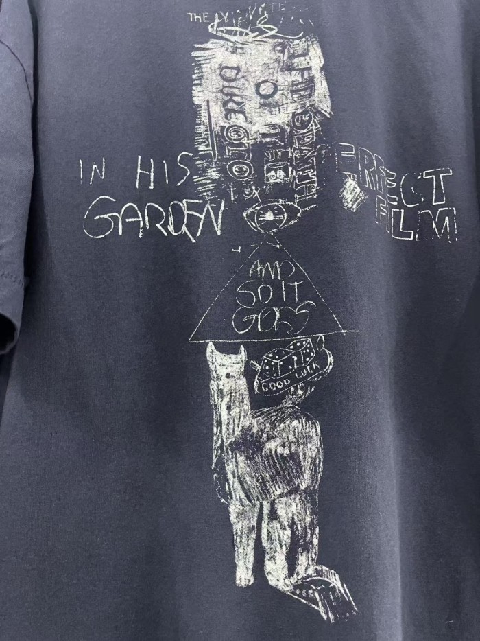 Chest Portrait Print Washed Version Tee 28756304