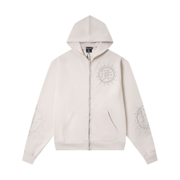 American-style light luxury heavy-duty rhinestone-decorated hoodie&pants tracksuit 29069161