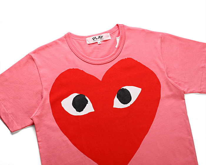 Polka dot heart print Tee 6 colors 28761224