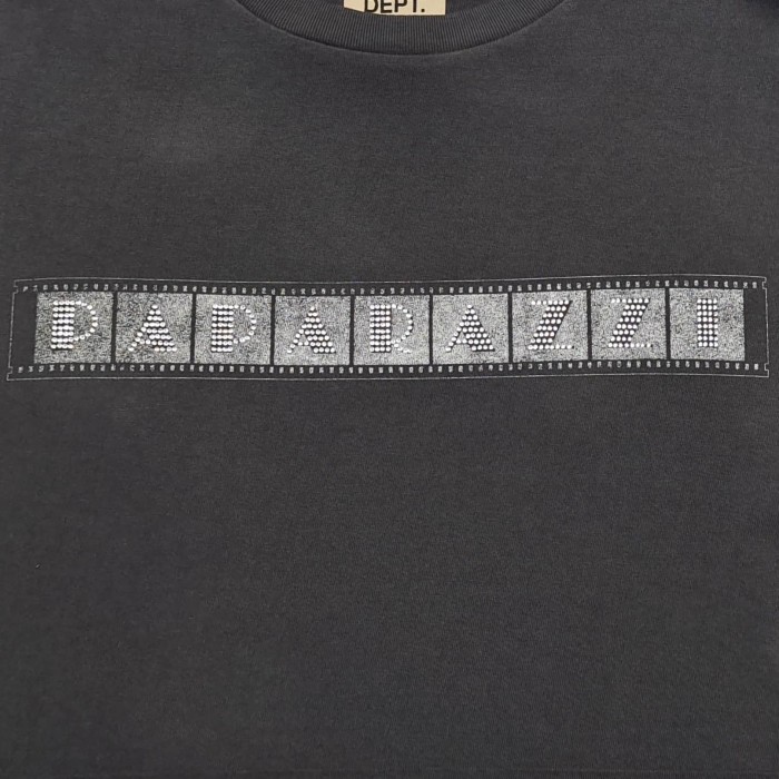 [Big & Tall for weights up to 260 lbs]1:1 quality version Film Drill Letter Print Washed Tee 28974022