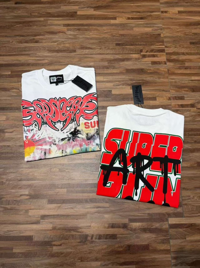 Splatter Graffiti Racing Print Washed Tee 2 colors 29098142