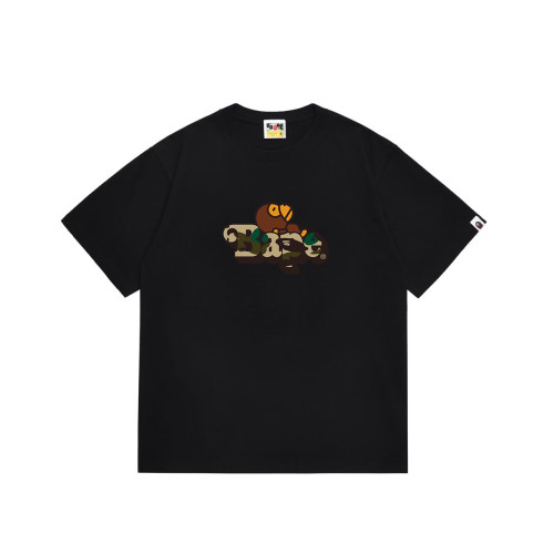 Cartoon Ape Camo  Bape  Font Print T-shirt 2 colors 29052710