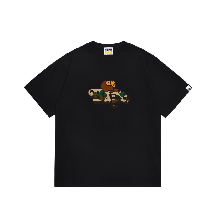 Cartoon Ape Camo  Bape  Font Print T-shirt 2 colors 29052710
