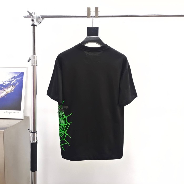 [Big & Tall for weights up to 220 lbs]1:1 quality version Green Mesh On Side Black Print Tee 28971637