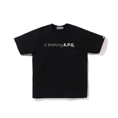 Camouflage monogram print short sleeve 2 colors