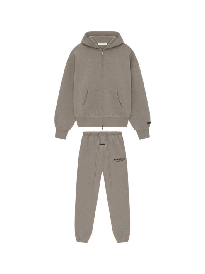 [Big & Tall for weights up to 220 lbs]1:1 quality version 28389990 ALWAYS ON Classic Zipper Style Back Silicone Letter Hoodie & Sweatpants Set 2 colors