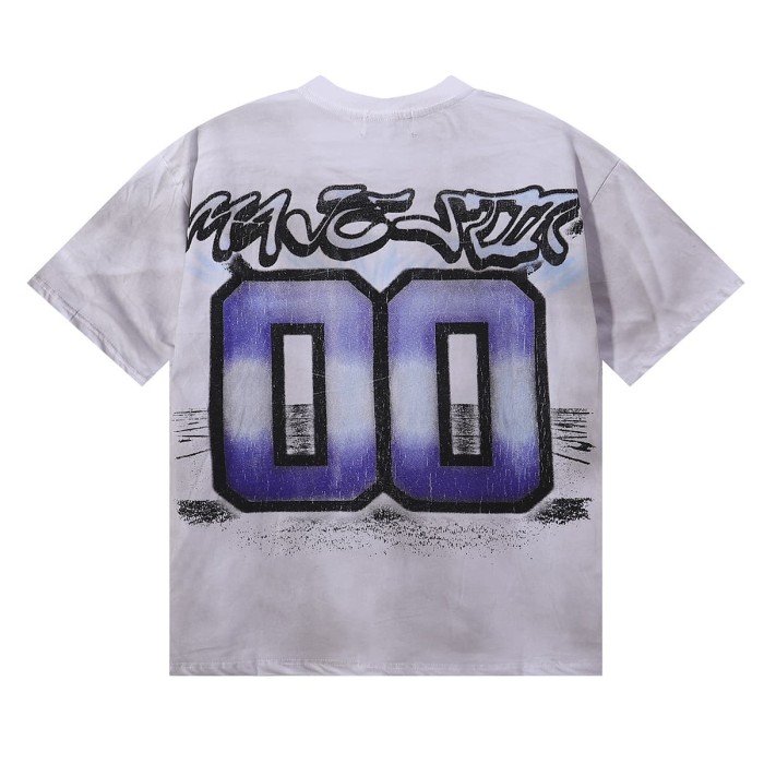 Sports Shark No.00 Rhinestone Print Washed Tee 29060775