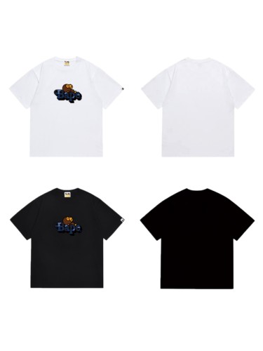 Cartoon Ape Blue Camo  Bape  Font Print T-shirt 2 colors 29053447
