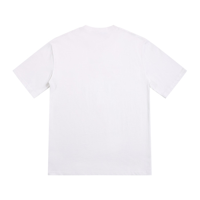 Streetwear Tee with Arch Logo & Silver Chain Print Crew Neck T-Shirt 2 colors 29077364