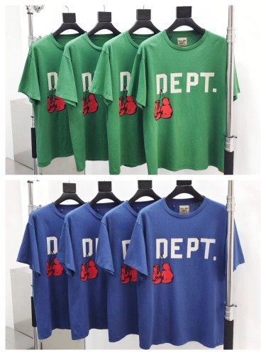 [Big & Tall for weights up to 260 lbs]1:1 quality version Chest White Letter Boxing Gloves Print Tee 2 colors