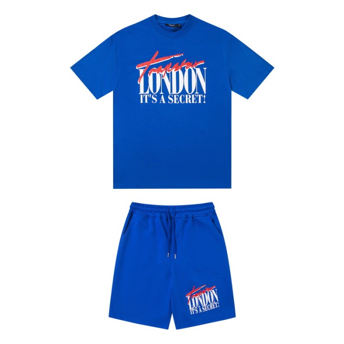 American Trend Printed Letter Heavyweight Tee & Shorts Set 3 colors 29080282