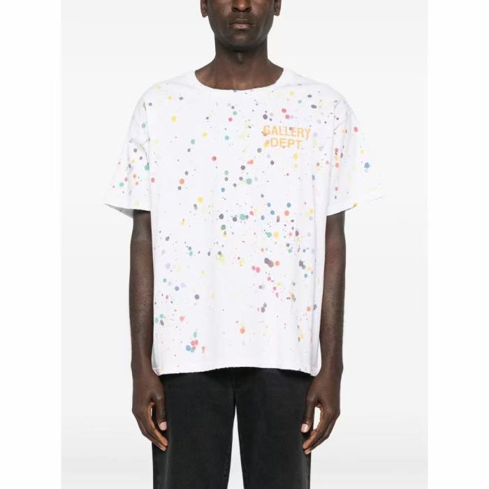 [Big & Tall for weights up to 220 lbs]1:1 quality version Colorful Splatter Graffiti Print Tee 29045591