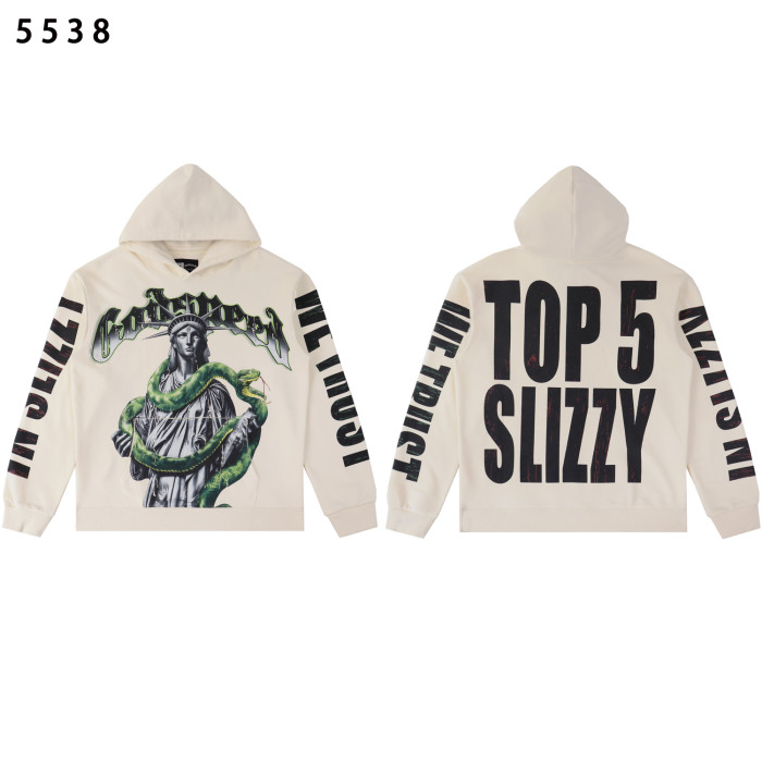 Statue of Liberty Snake Print Washed Version Hoodie 2 colors 28576292
