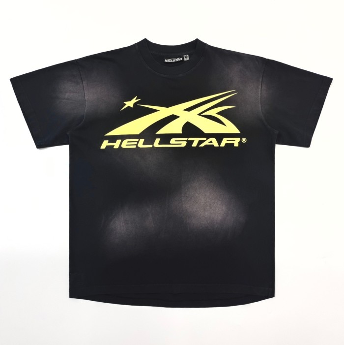 [Big & Tall for weights up to 260 lbs]1:1 quality version HS Lemon Yellow Logo Washed Version tee with NFC tag