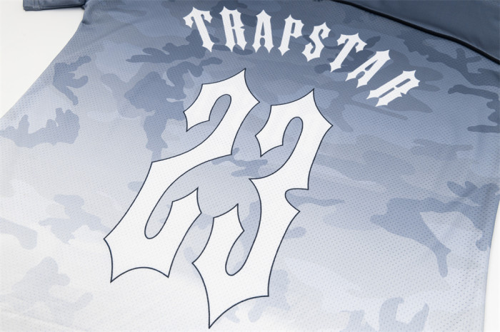 Oversized Inspired Blue Gradient Camo Number 23 Graphic Jersey T-Shirt 2 colors 29080207