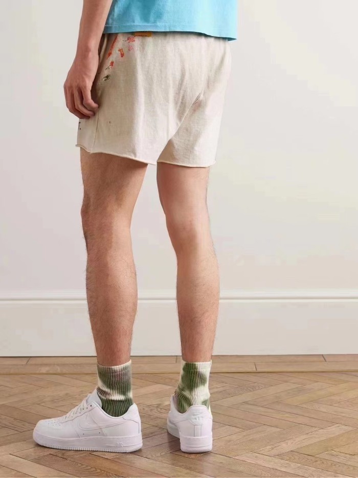 [Big & Tall for weights up to 260 lbs]1:1 quality version Splattered Ink and Aged Drawstring Shorts