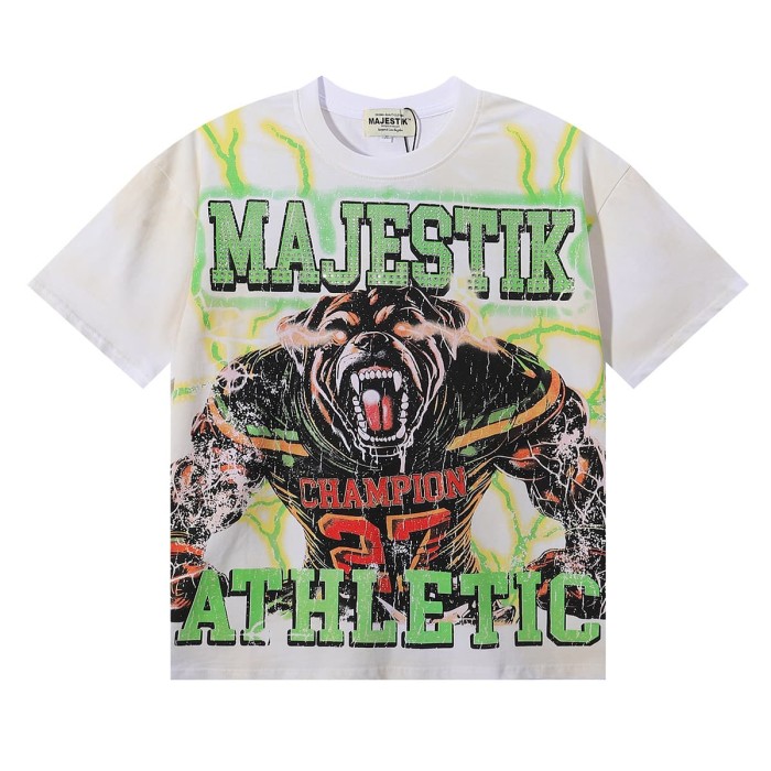Roaring Hound No.00 Rhinestone Print Washed Tee 29060774