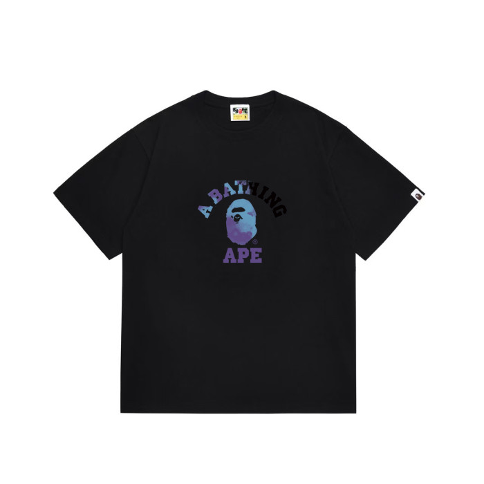 Ape Head Purple Blue Gradient Print T-shirt 2 colors 29060592