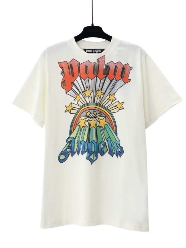 Vintage Rainbow Star Letter Print tee