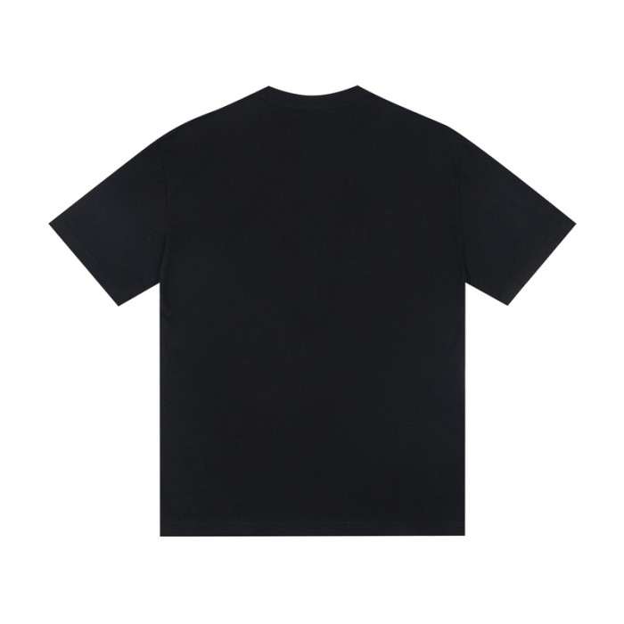 American Street Style Letter Rhinestone Rivet Beaded Short Sleeve T-shirt 2 colors 29077454