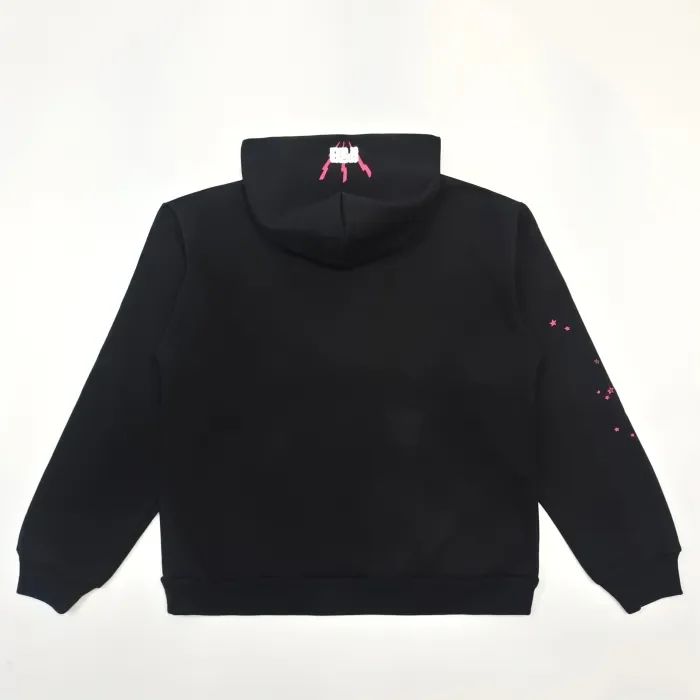 1:1 quality version SP 555 printed Black Hoodie & Pants set