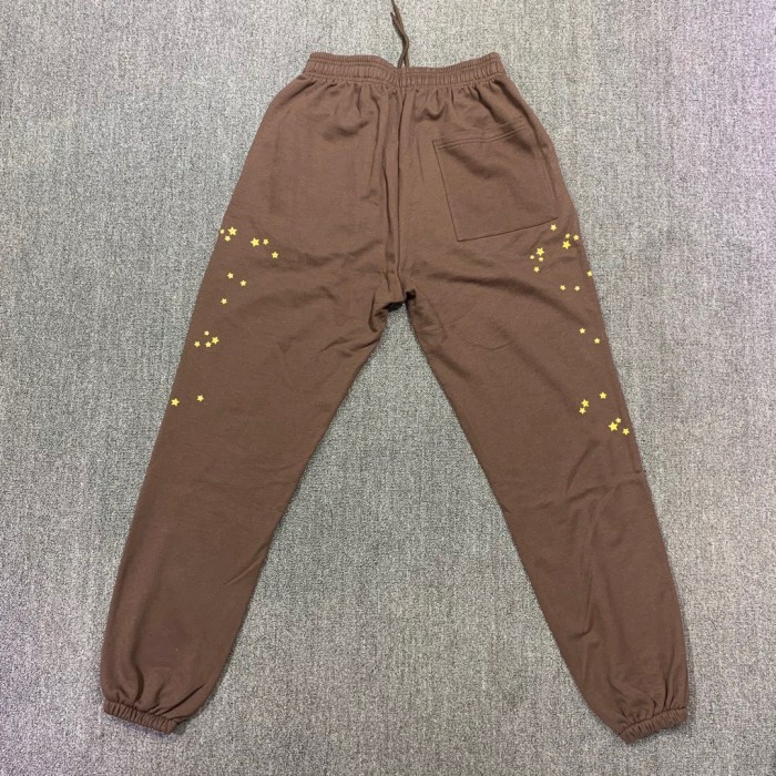 Young Thug Sp5der-Pink number brown pants
