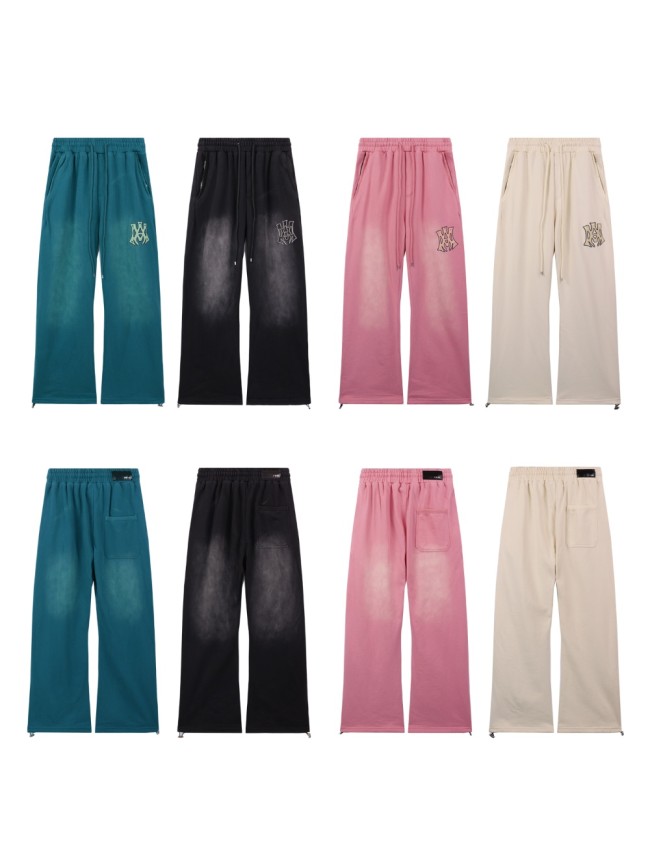 28389234 Pattern Logo Embroidered Washed Version Pants 4 colors