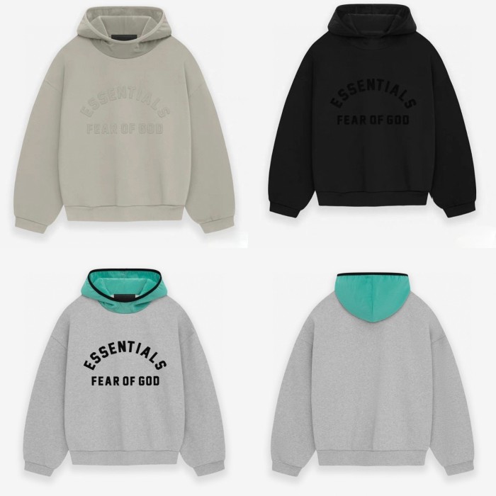 [buy more save more][Big & Tall for weights up to 220 lbs]1:1 quality version Nylon Woven Hood Curved Silicone Letter Logo Hoodie 3 colors