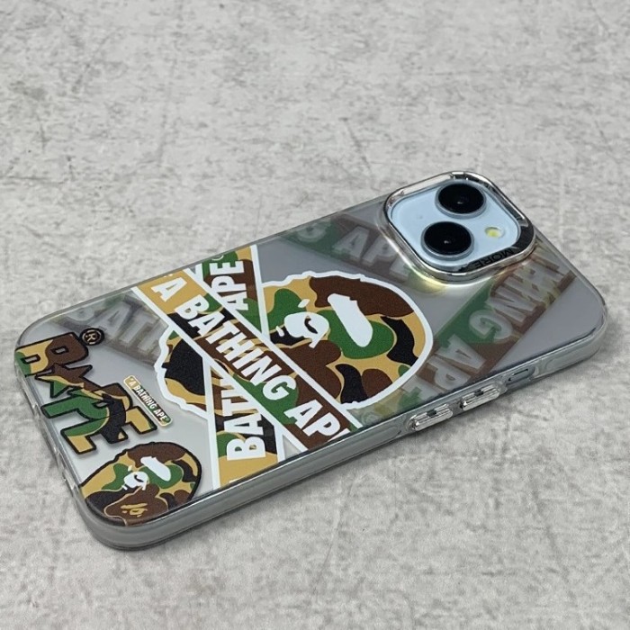 Brown-green Camouflage Ape Head iPhone Case 2 colors 28632441