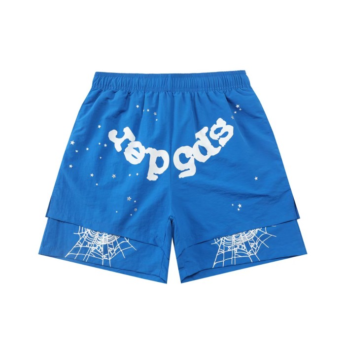 Colorful Graffiti  Spider  & Web Print Streetwear Layered Shorts 19 colors 29097074