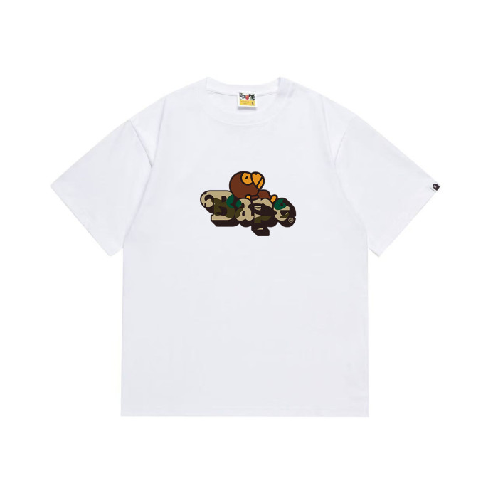 Cartoon Ape Camo  Bape  Font Print T-shirt 2 colors 29052710