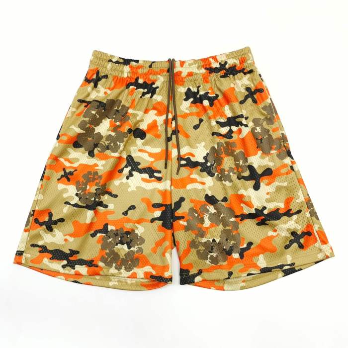 Camouflage Print Mesh T-shirt & Shorts Set 2 colors 28491698