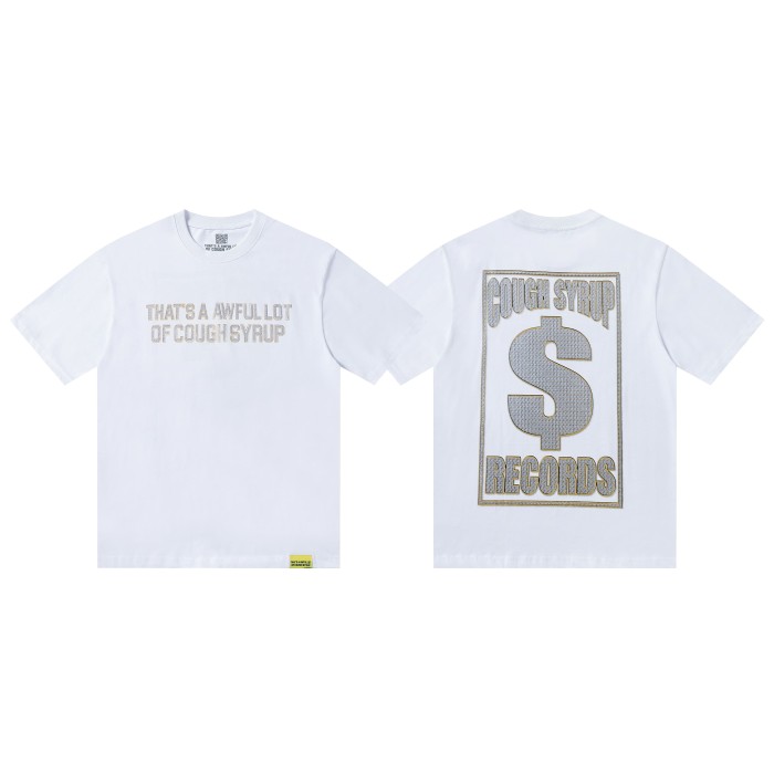 Rhinestone Letter Back Dollar Sign Print Tee 28702266