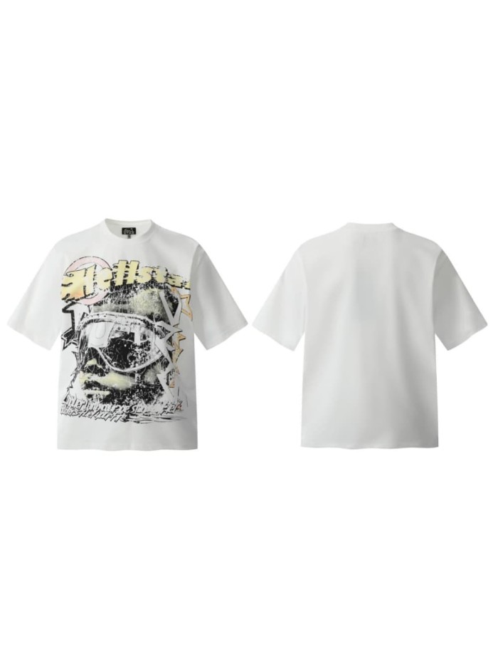 Goggles Figure Print Washed Tee 29090177