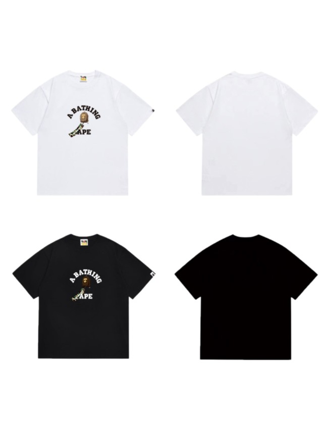 Ape Head Camo Arm Print A BATHING APE College Logo T-shirt 2 colors 29060431