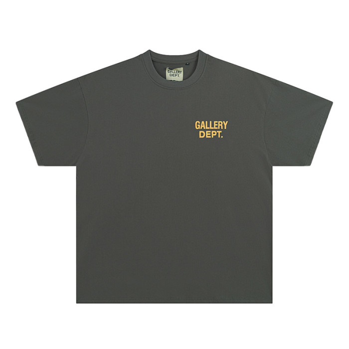Lemon Yellow Back Letter Print tee 4 colors