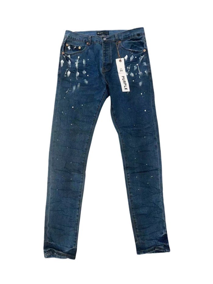 1:1 quality version Ink-splashing Painting Print Jeans 28642005