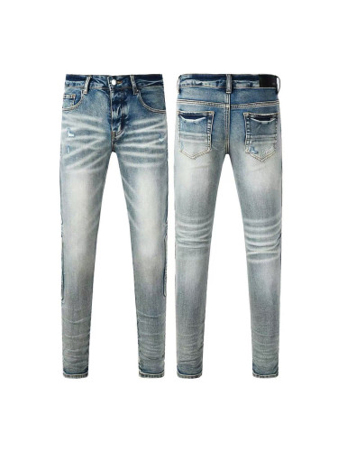 1:1 quality version 28143160 Side Bone Embroidered Jeans