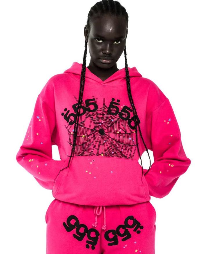 [Big & Tall for weights up to 220 lbs]1:1 quality version Black 555 Printed Hoodie & Pants Set 28777392