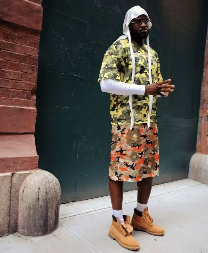 Camouflage Print Mesh T-shirt & Shorts Set 2 colors 28491698