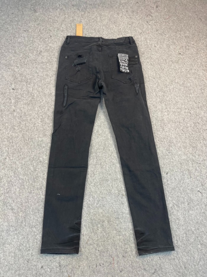 [buy more save more]1:1 quality version small rips in the legs and frayed back pockets Jeans 27316080
