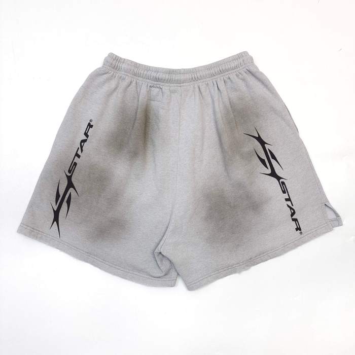 [Big & Tall for weights up to 260 lbs]1:1 quality version 28194026 Abraded Printed Distressed Shorts with NFC tag