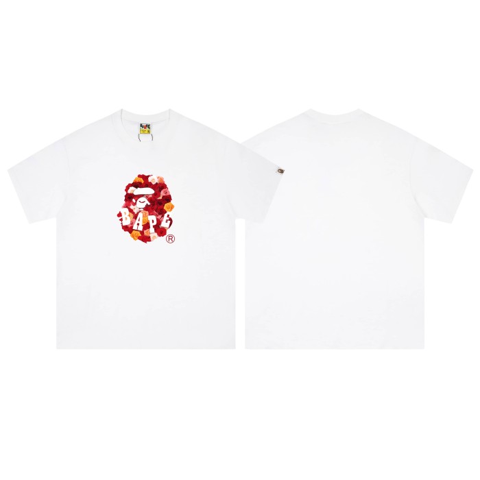 Flower Blossoms Surrounding Ape Man Printed T-shirt 2 colors 29052457