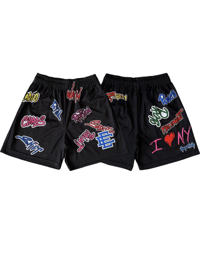 1:1 quality version 28097394 Matty boy graffiti letter print breathable shorts