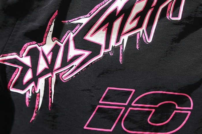Neon Pink Graffiti Print Beach Shorts 29035468