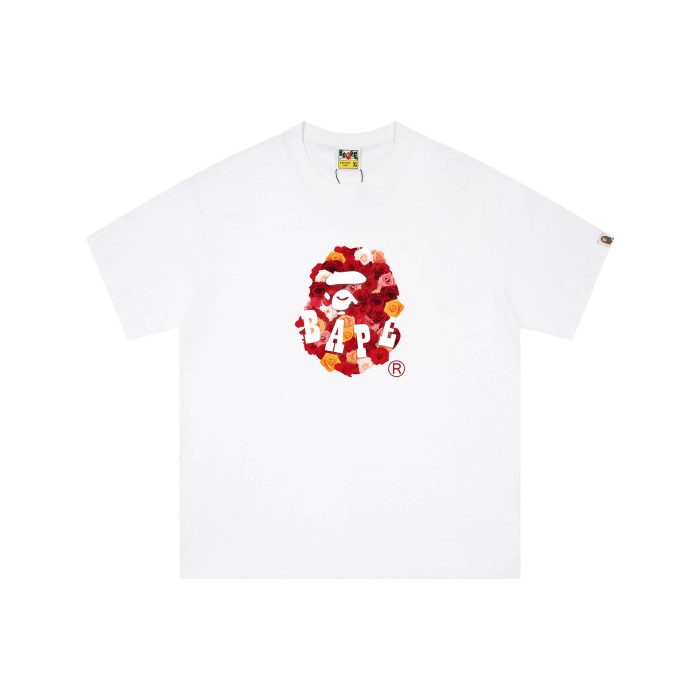 Flower Blossoms Surrounding Ape Man Printed T-shirt 2 colors 29052457