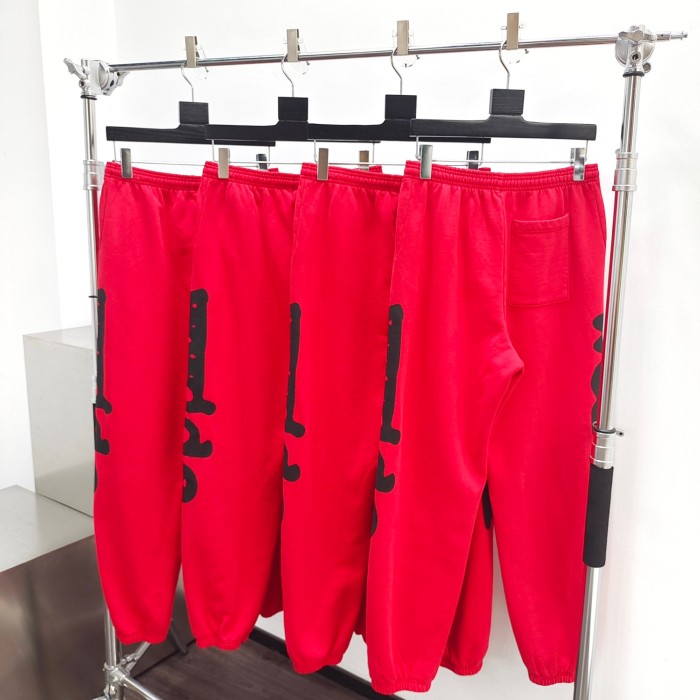 1:1 quality version Black Stars Foam Big Red Hoodie & Pants Set