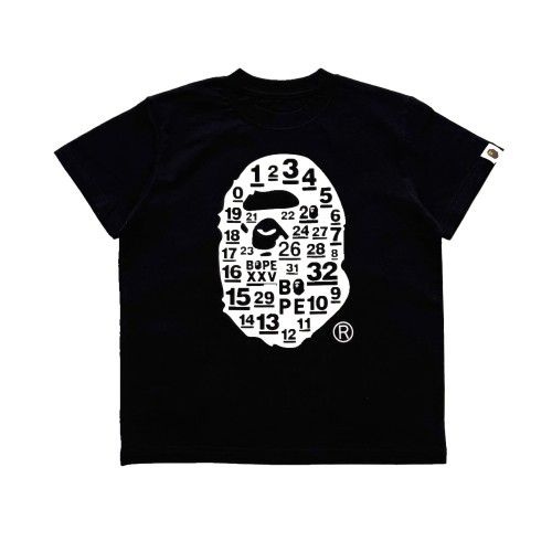 Ape Head Number & Letter Print T-Shirt for Kids 2 colors 29006361